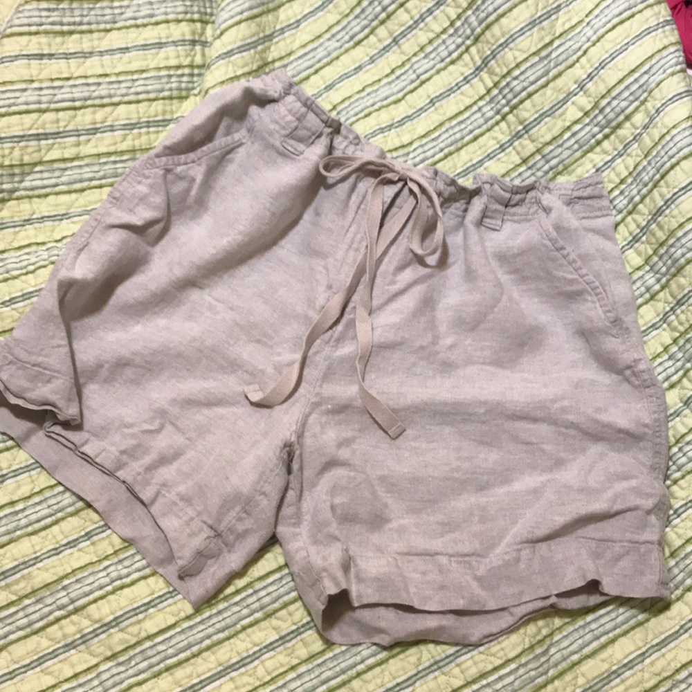 Talbots Cute Linen Shorts Size 14